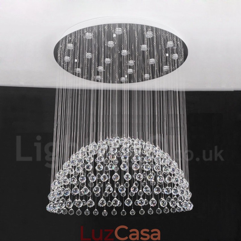 21 Luzes Modernas K9 Cristal Teto Pendente Luz Interior Lustre Iluminação Lâmpadas Luminárias