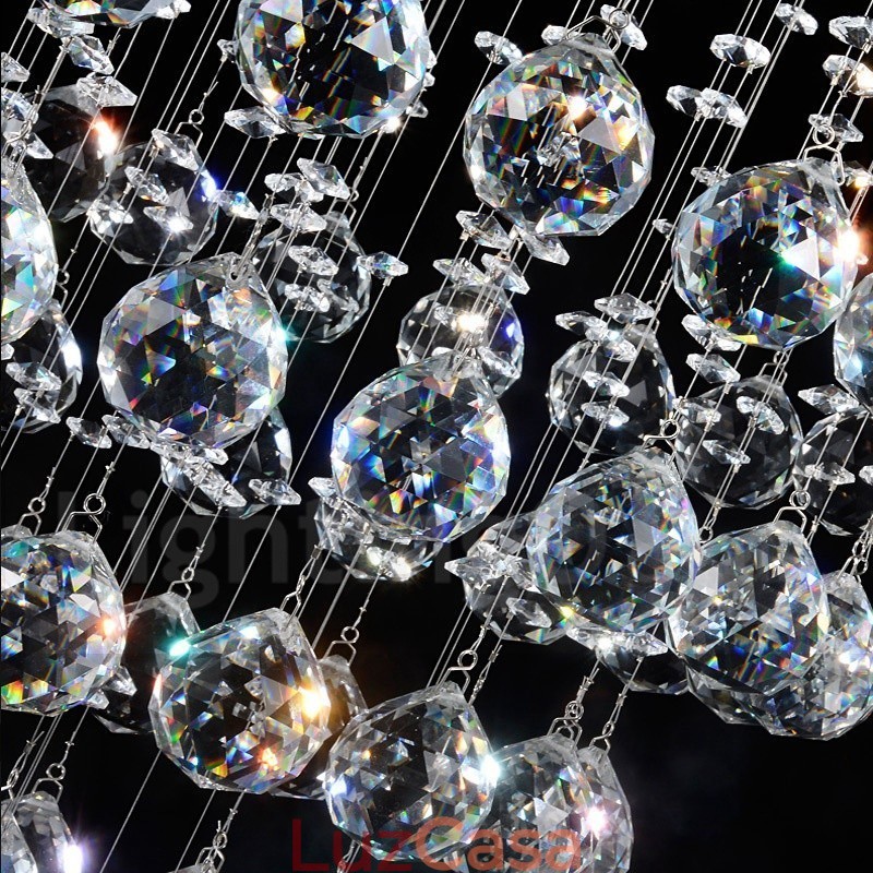 21 Luzes Modernas K9 Cristal Teto Pendente Luz Interior Lustre Iluminação Lâmpadas Luminárias