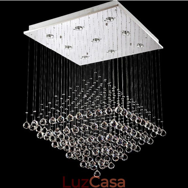 9 luzes modernas k9 cristal teto pingente luz interior lustre iluminação lâmpadas luminárias