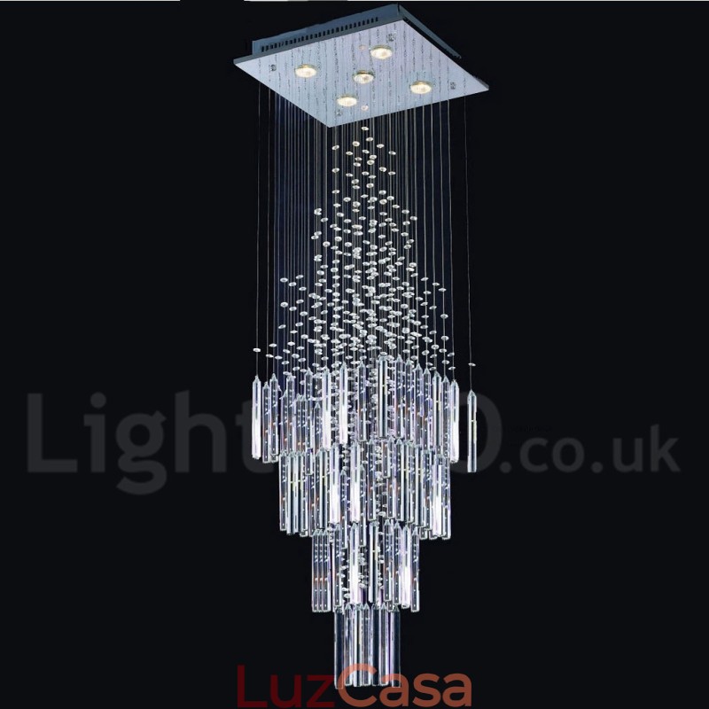 5 luzes modernas k9 cristal teto pingente luz interior lustre iluminação lâmpadas luminárias