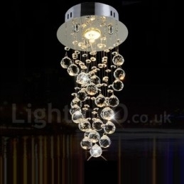1 Luz Moderna K9 Cristal Teto Pendente Luz Interior Lustre Iluminação Lâmpadas Luminárias
