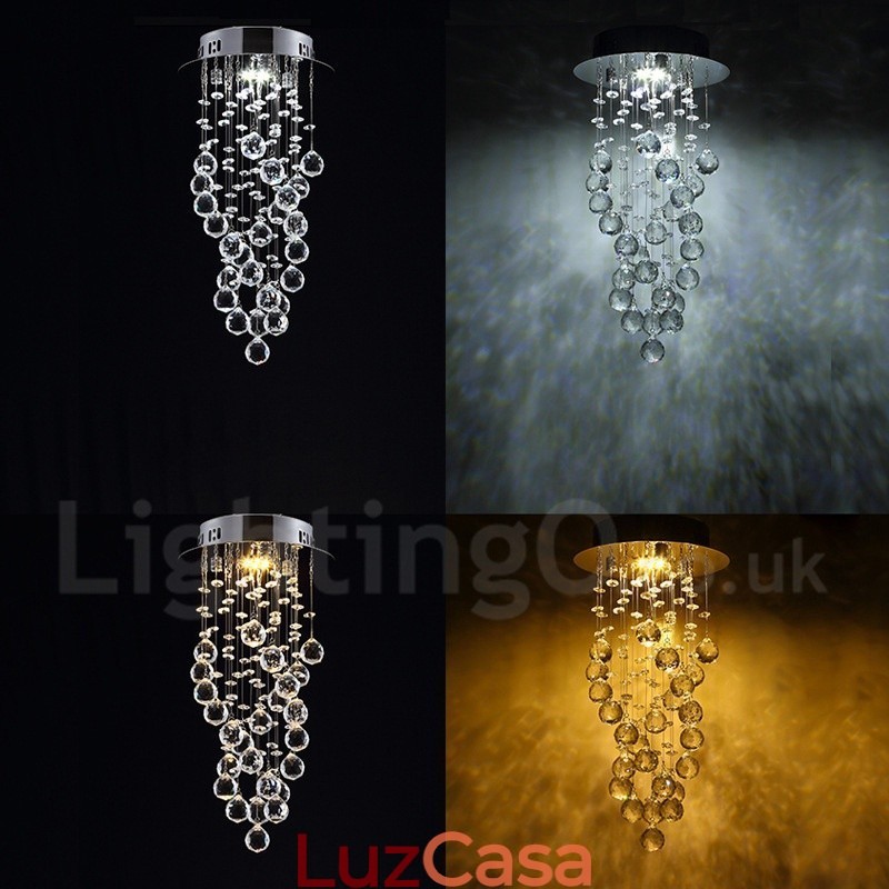 1 Luz Moderna K9 Cristal Teto Pendente Luz Interior Lustre Iluminação Lâmpadas Luminárias