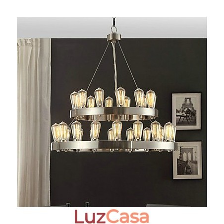 Lustre de metal cromado estilo vintage mini Lustre de metal cromado estilo vintage mini