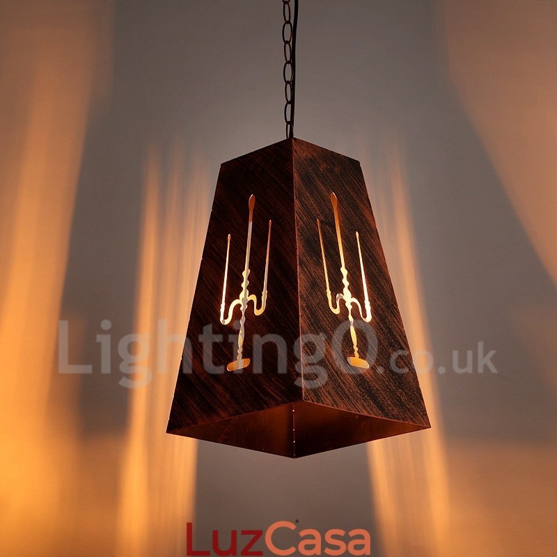 1 Luz Retro Vintage Pendente Luz Café Casa Pendente Lâmpada