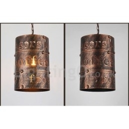 1 Luz Retro Vintage Pendente Luz Café Casa Pendente Lâmpada