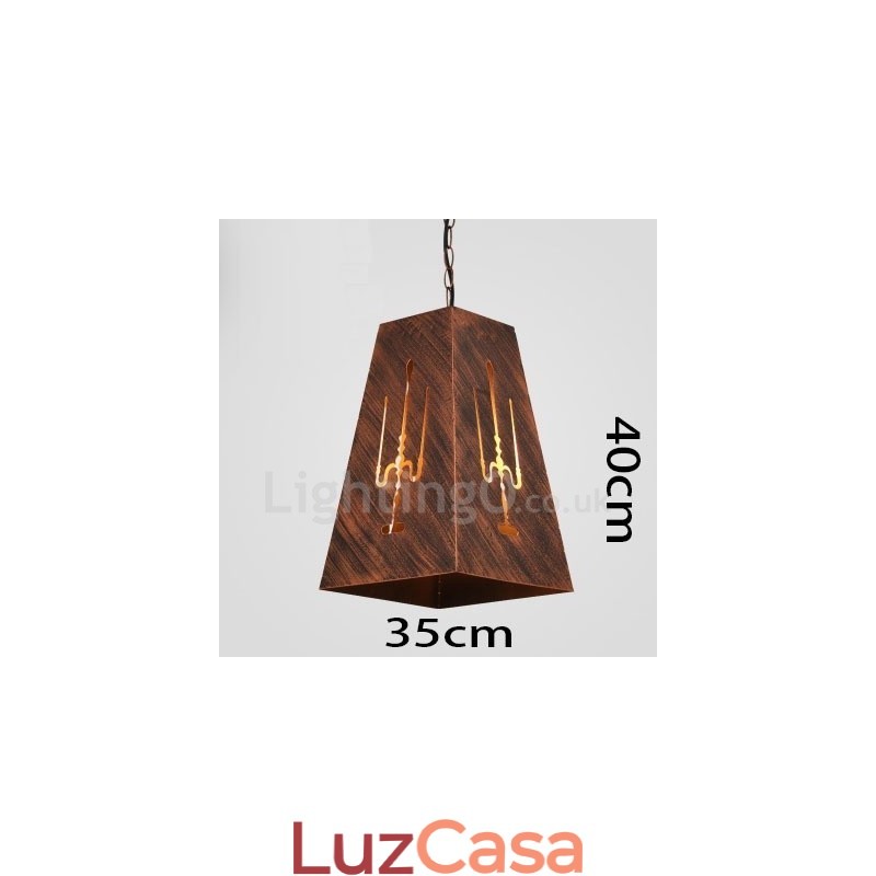 1 Luz Retro Vintage Pendente Luz Café Casa Pendente Lâmpada