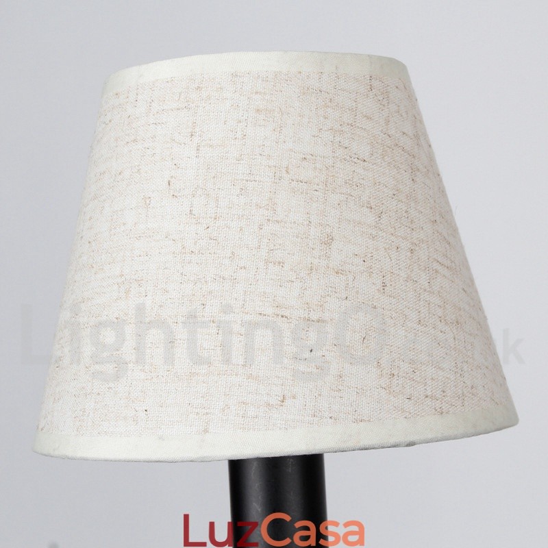 Lustre estilo vela contemporâneo estilo mediterrâneo retrô preto rústico de 5 luzes