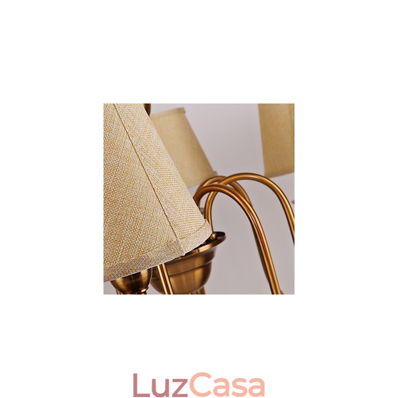 Lustre Moderno Contemporâneo Metal