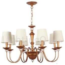 Lustre estilo vela retrô de 8 luzes