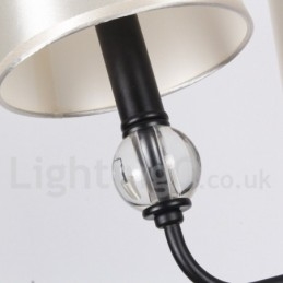 Lustre estilo vela contemporâneo retrô rústico de 6 luzes