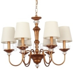 Lustre estilo vela retrô preto rústico de 6 luzes