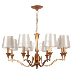 Lustre estilo vela de 8 luzes