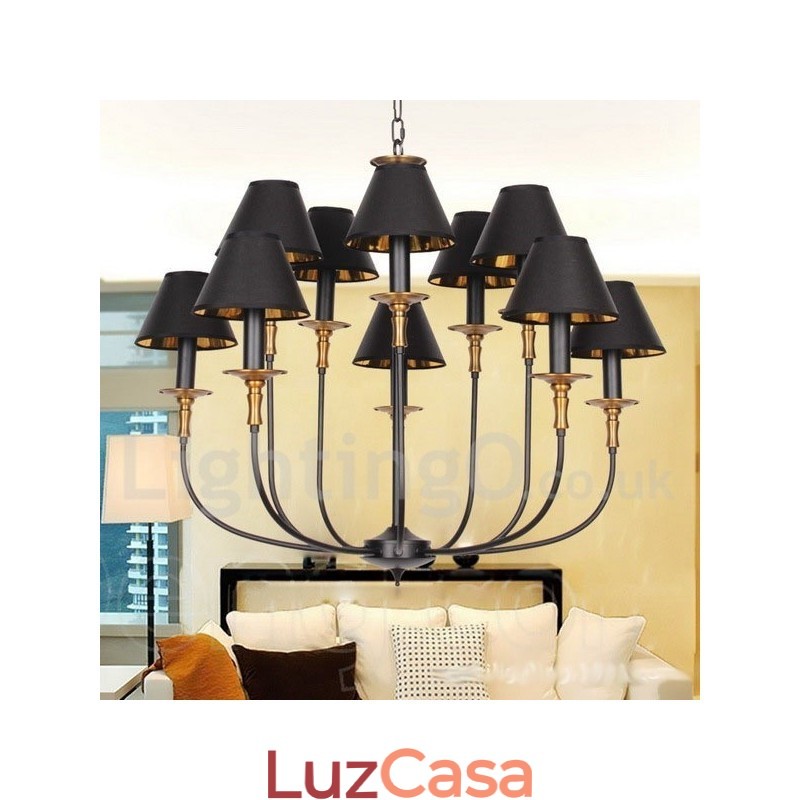 Lustre estilo vela retrô contemporâneo