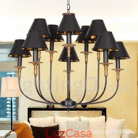 Lustre estilo vela retrô contemporâneo Lustre estilo vela retrô contemporâneo