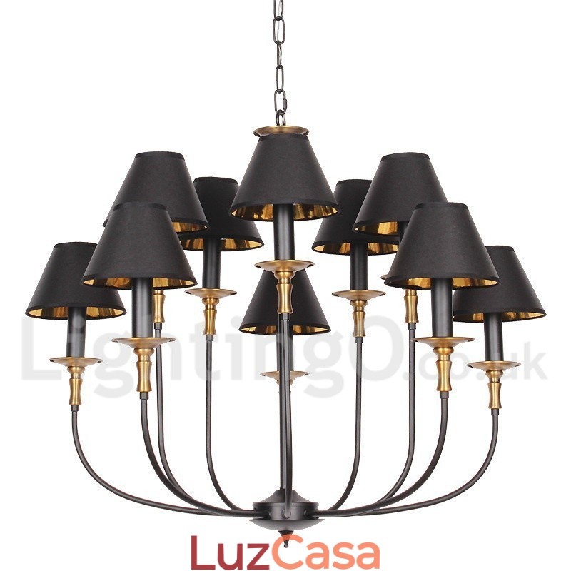 Lustre estilo vela retrô contemporâneo
