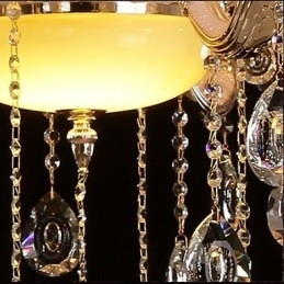 Pingente de estilo europeu em liga de zinco imitação de cristal de jade