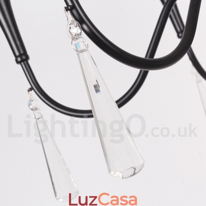 Lustre estilo vela estilo mediterrâneo de 6 luzes