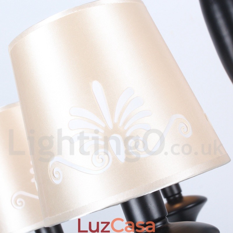 Lustre estilo vela estilo mediterrâneo de 6 luzes