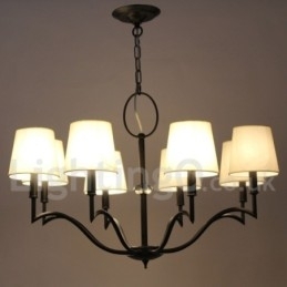 Lustre moderno e contemporâneo estilo vela de 8 luzes
