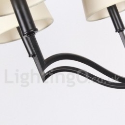 Lustre moderno e contemporâneo estilo vela de 8 luzes