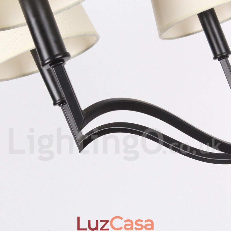 Lustre moderno e contemporâneo estilo vela de 8 luzes