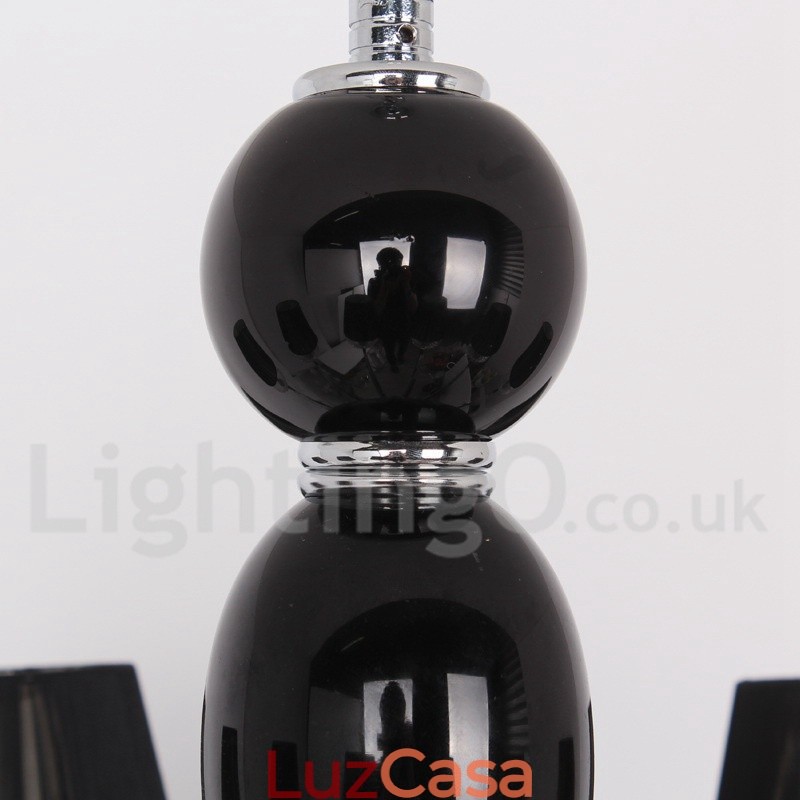 Lustre estilo vela de cristal K9 contemporâneo branco de 6 luzes