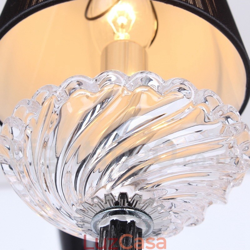 Lustre estilo vela de cristal K9 contemporâneo branco de 8 luzes