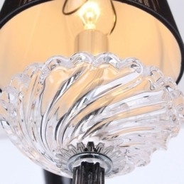 Lustre estilo vela de cristal K9 contemporâneo branco de 5 luzes