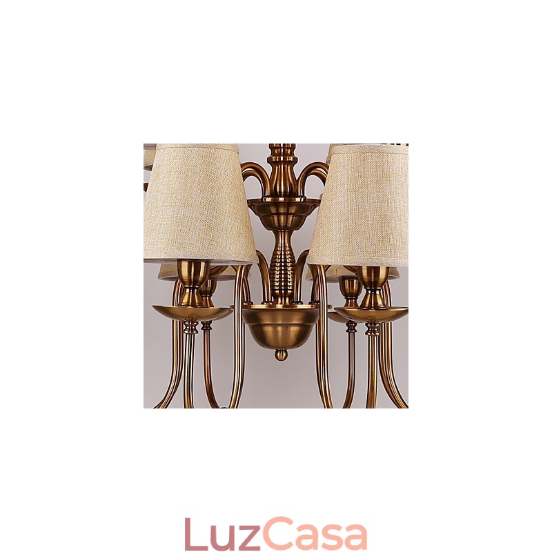 Lustre Moderno Contemporâneo Metal