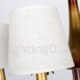 Lustre estilo vela rústica contemporânea moderna de 6 luzes