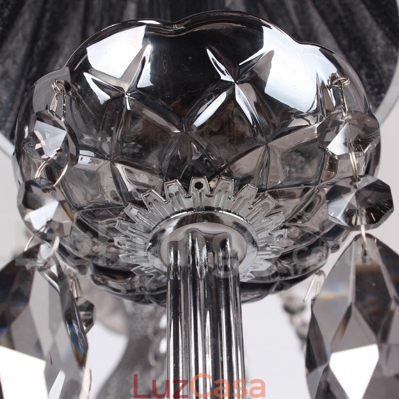 Lustre estilo vela de cristal K9 de 8 luzes