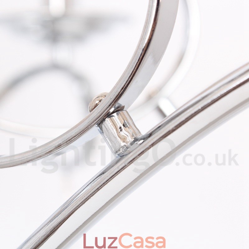 Lustre estilo vela de cristal K9 contemporâneo de 5 luzes