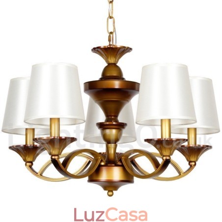Lustre estilo vela retrô de 5 luzes Lustre estilo vela retrô de 5 luzes