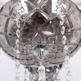 Lustre estilo vela de cristal K9 de 6 luzes