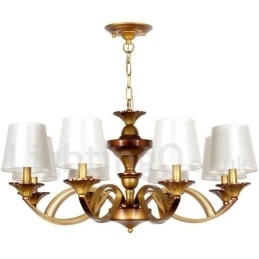 Lustre estilo retrô mediterrâneo com 8 luzes estilo vela rústica