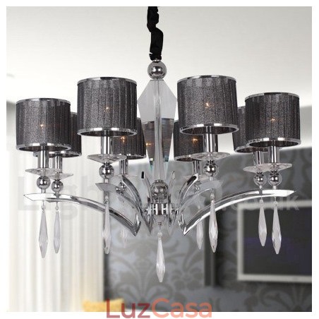 Lustre moderno e contemporâneo estilo vela de 8 luzes Lustre moderno e contemporâneo estilo vela de 8 luzes