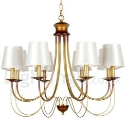 Lustre estilo vela contemporâneo moderno estilo mediterrâneo rústico de 8 luzes