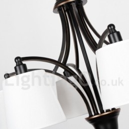 Lustre estilo vela contemporâneo retrô rústico de 3 luzes