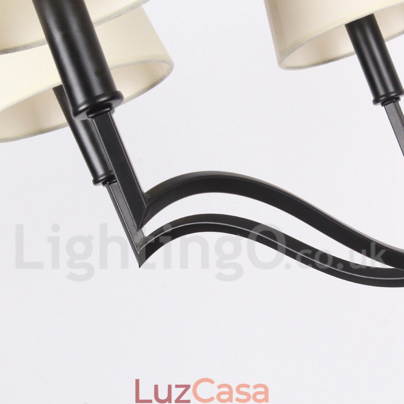 Lustre moderno e contemporâneo estilo vela de 6 luzes