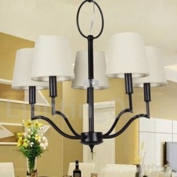 Lustre moderno e contemporâneo estilo vela de 5 luzes