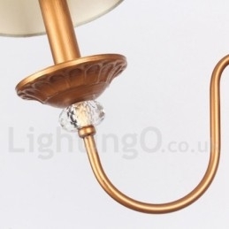 Lustre estilo vela retrô de 3 luzes