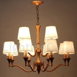 Lustre estilo vela estilo mediterrâneo de 12 luzes