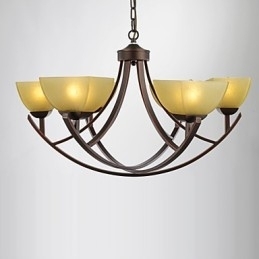 Lustre 6 Luzes Tradicional Clássico Vintage Metal