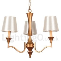Lustre estilo vela estilo mediterrâneo de 3 luzes