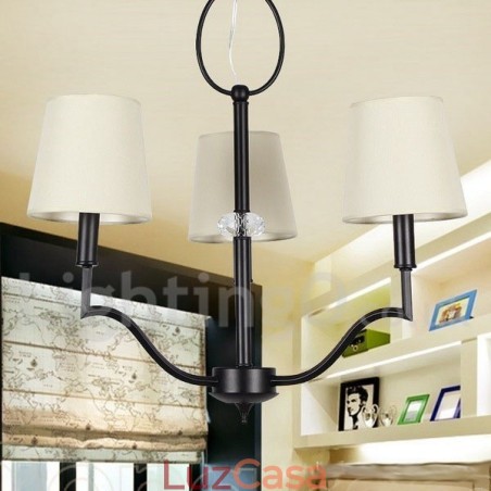 Lustre moderno e contemporâneo estilo vela de 3 luzes