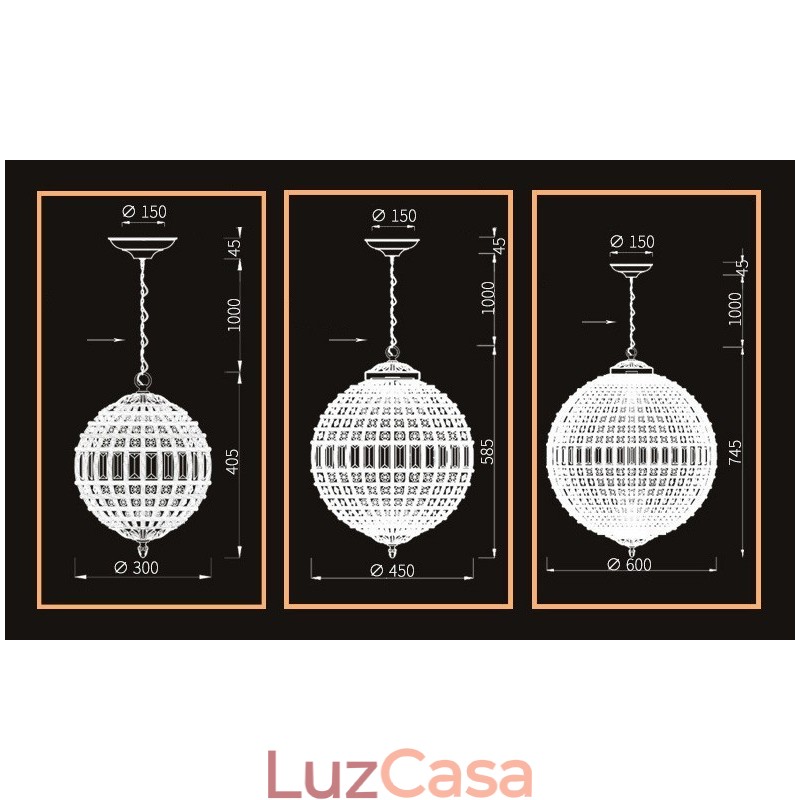 Globe Modern K9 Cristal Teto Pendente Luz Interior Lustre Tambor Iluminação Lâmpadas Luminárias