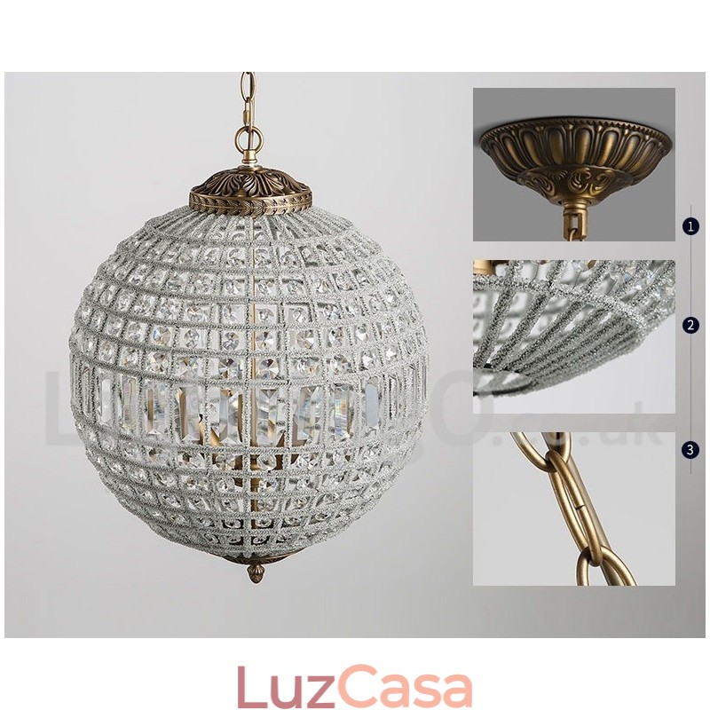 Globe Modern K9 Cristal Teto Pendente Luz Interior Lustre Tambor Iluminação Lâmpadas Luminárias