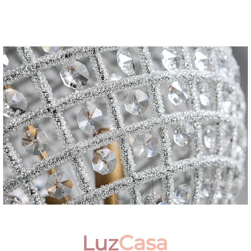 Globe Modern K9 Cristal Teto Pendente Luz Interior Lustre Tambor Iluminação Lâmpadas Luminárias