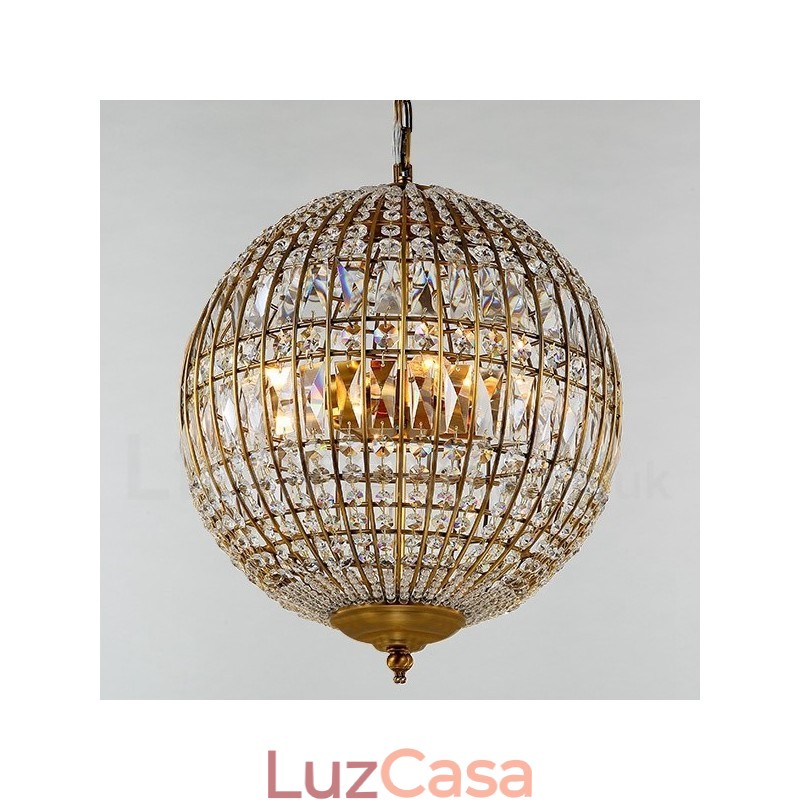 Globe Modern K9 Cristal Teto Pendente Luz Interior Lustre Iluminação Lâmpadas Luminárias