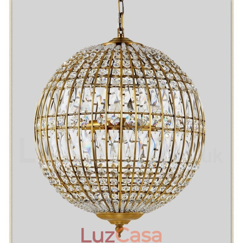 Globe Modern K9 Cristal Teto Pendente Luz Interior Lustre Iluminação Lâmpadas Luminárias